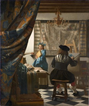 Johannes Vermeer Painting - El arte de pintar el barroco Johannes Vermeer